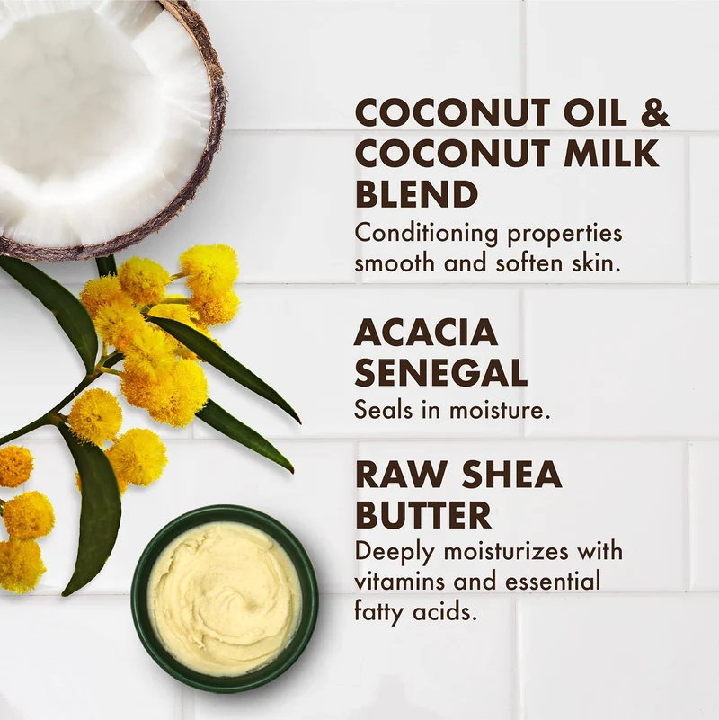 Shea Moisture — Savon "Coco & Karité" 100% Virgin Coconut Oil - Hydratation Quotidienne - 230g