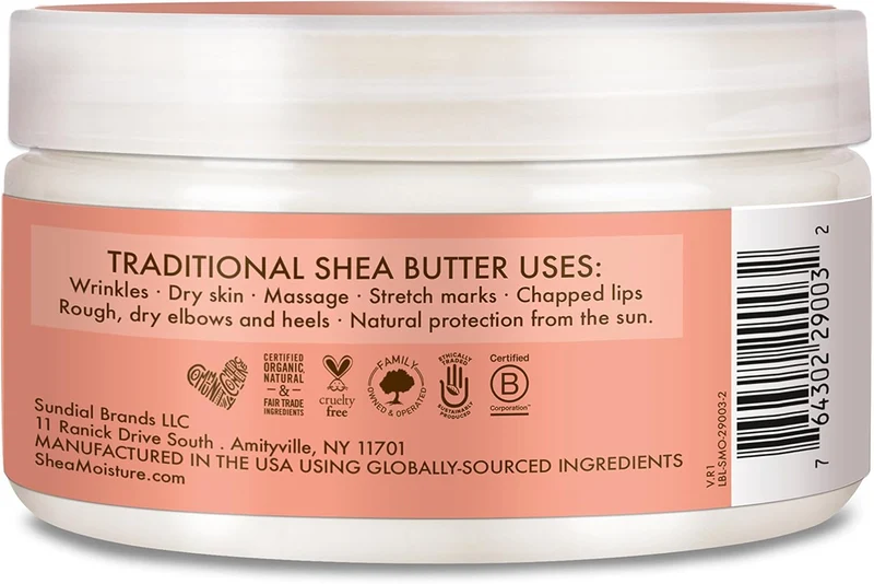 Shea Moisture - Crème Au Beurre De Karité Infusé À La Noix De Coco Et L'Hibiscus 113G