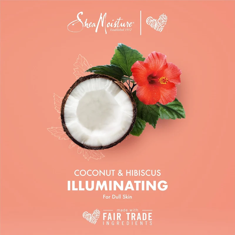 Shea Moisture - Crème Au Beurre De Karité Infusé À La Noix De Coco Et L'Hibiscus 113G