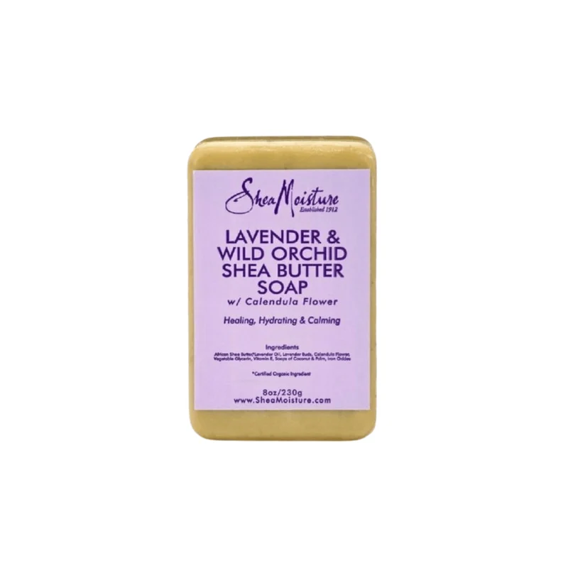 Shea Moisture - Savon Au Beurre De Karité Lavande Et Orchidée Sauvage 230G