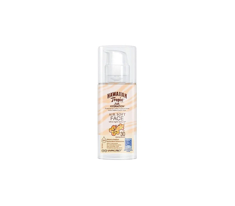 Hawaiian Tropic - Lotion Protectrice Hydratante & Légère Spf 30 – Visage - 50ml