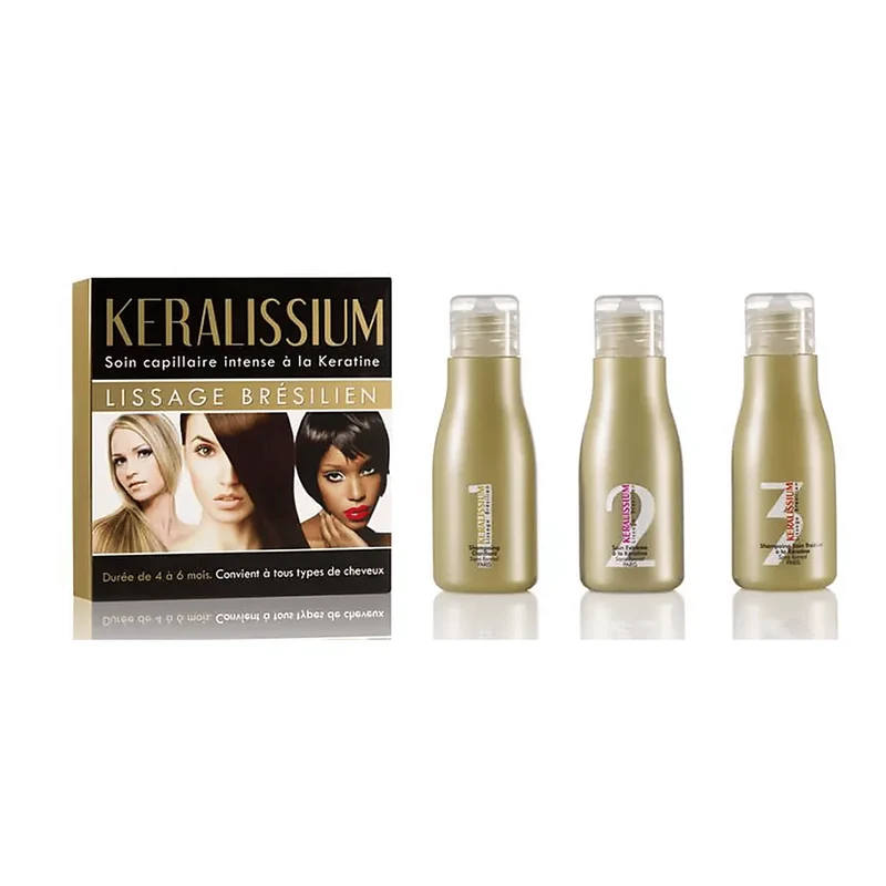 Kéralissium - Lissage brésilien à la kératine - Usage unique - 3 x 60 ml