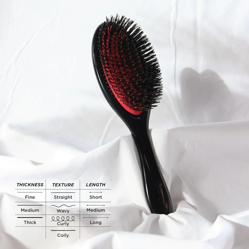 Denman - Brosse Moyenne À Poils De Sanglier, 100% D82M