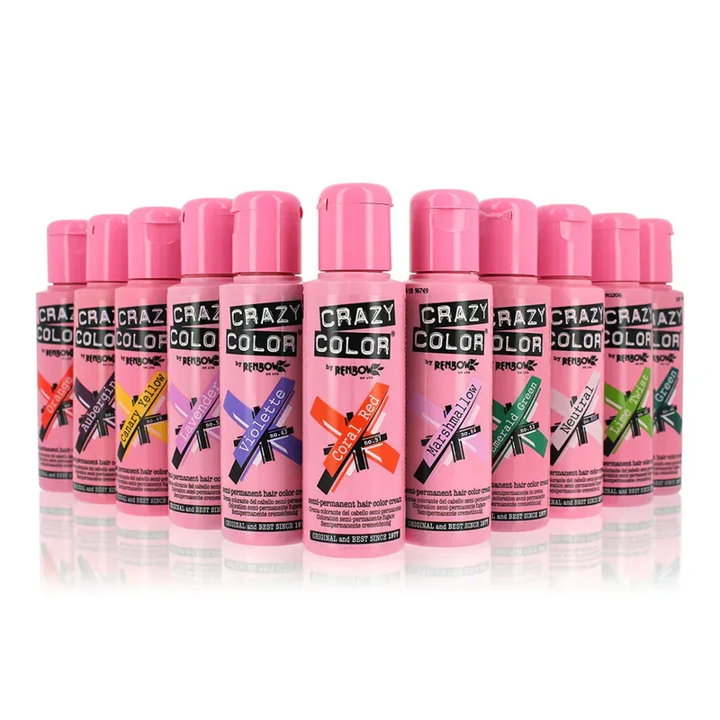 Crazy Color - Coloration Semi Permanente Pour Cheveux (plusieurs teintes) 100ml