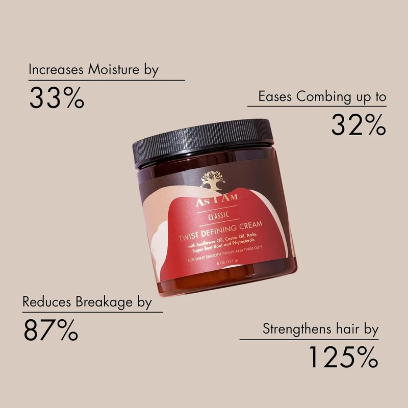 As I Am - crème coiffante "Twist defining cream" - 227g