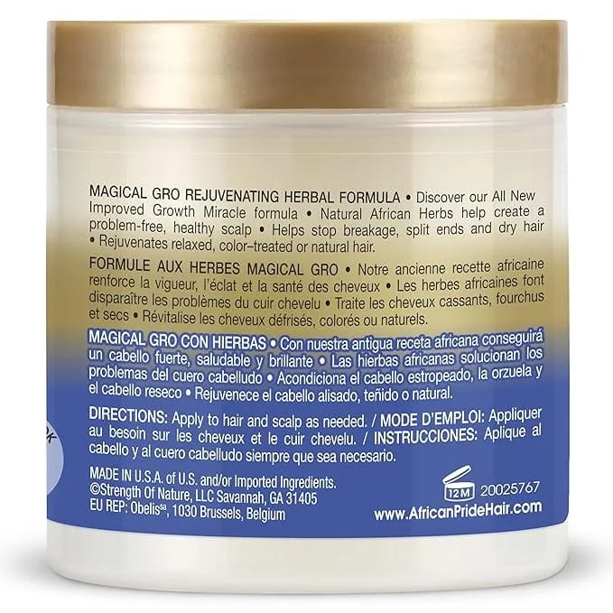 African Pride - Magical Gro Crème Régénérant au Plantes - 150ml