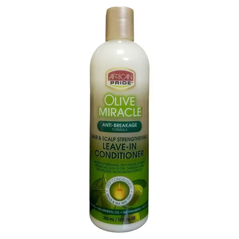 African Pride - Olive Miracle soin sans rinçage anti-casse - 355ml