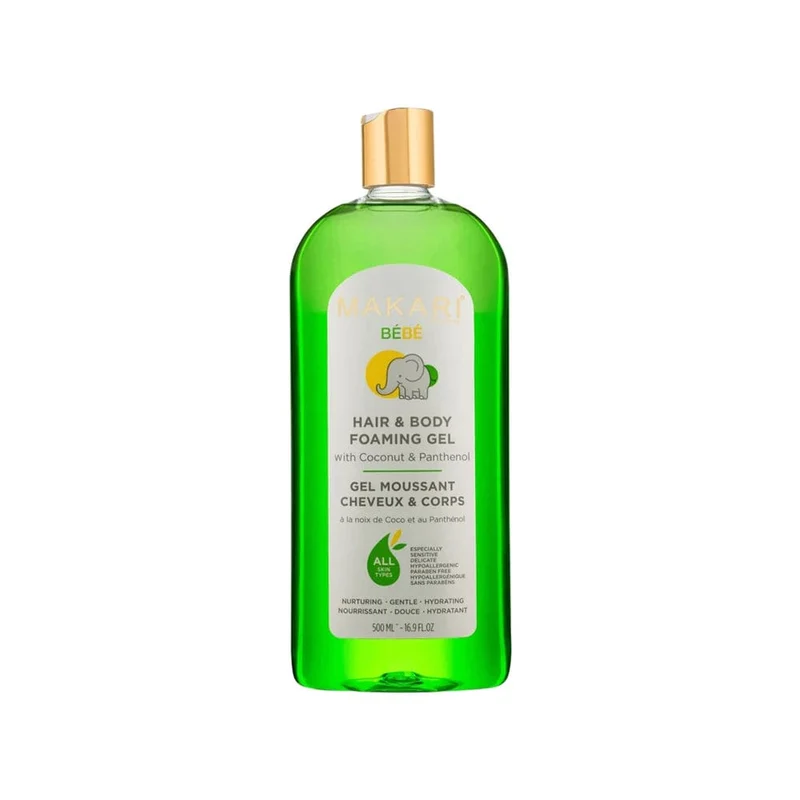 Makari - Gel moussant cheveux et corps bébé - 500 ml (foaming gel)