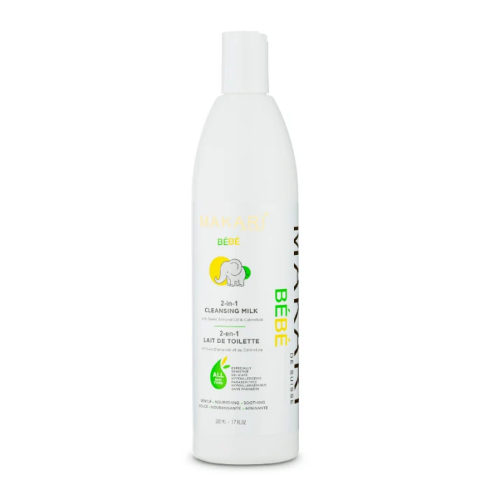 Makari Bébé-2-en-1 Lait de toilette - 1000ml (cleansing milk)