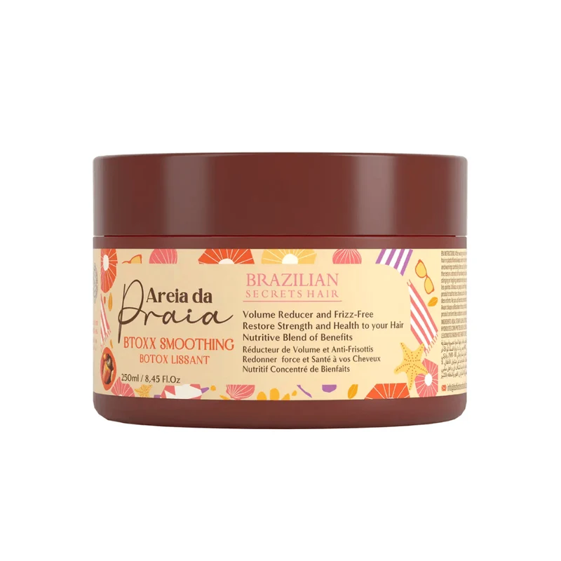 Brazilian-Secrets - Soin Botox Lissant Areia da Praia - Réducteur de Volume & Anti-Frisottis - 250ml