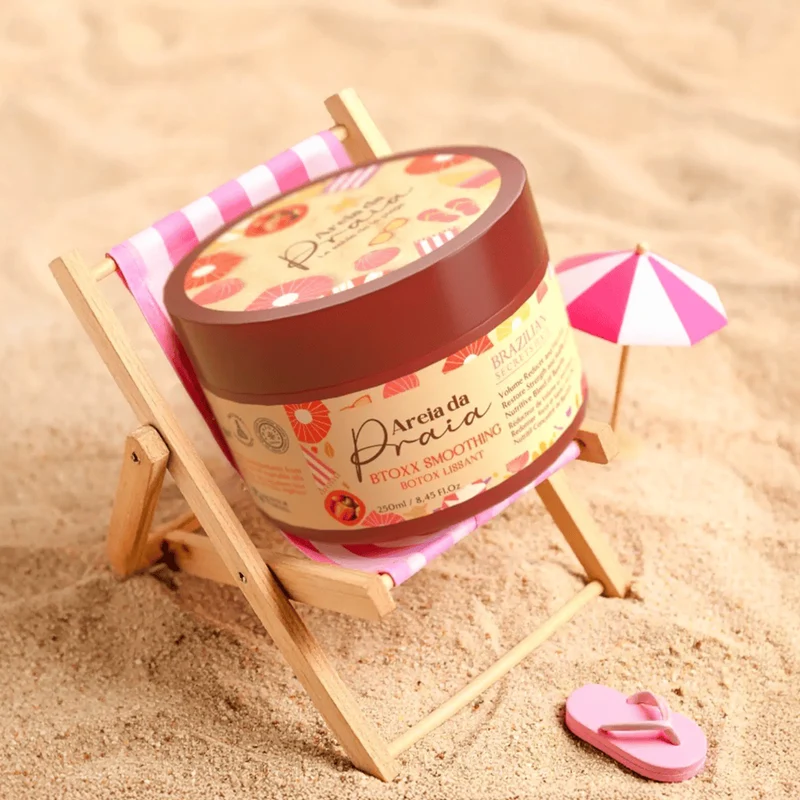 Brazilian-Secrets - Soin Botox Lissant Areia da Praia - Réducteur de Volume & Anti-Frisottis - 250ml
