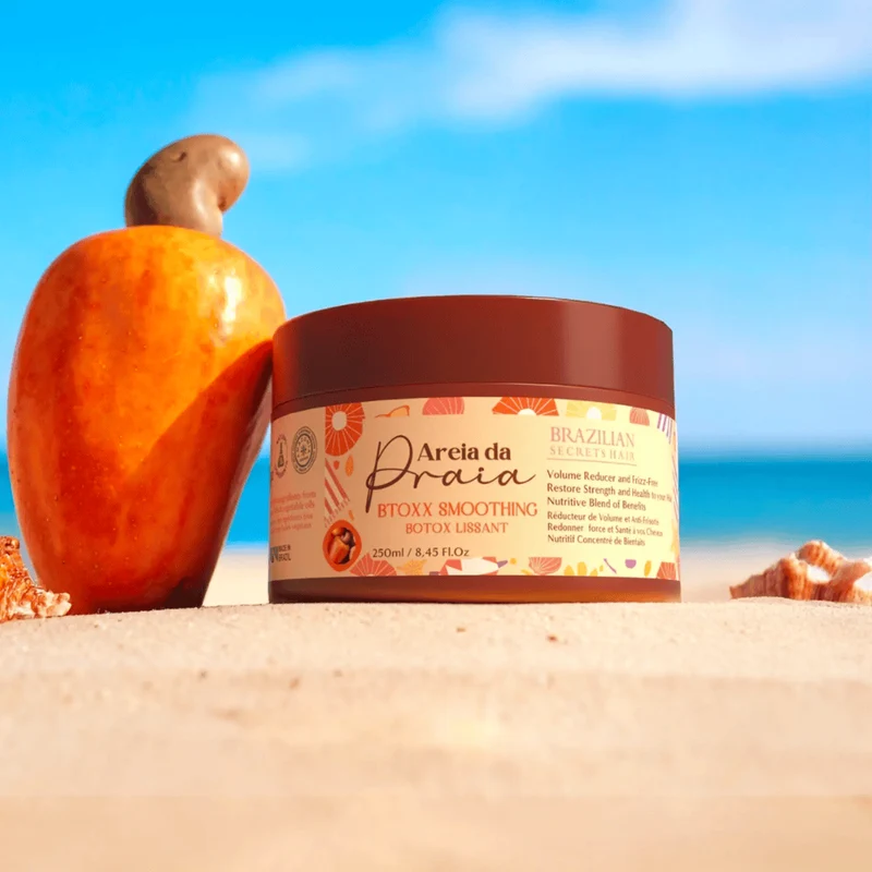Brazilian-Secrets - Soin Botox Lissant Areia da Praia - Réducteur de Volume & Anti-Frisottis - 250ml