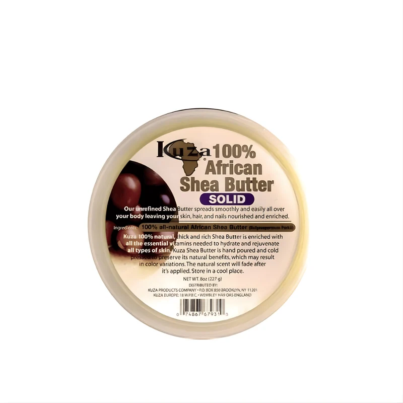 Kuza – Beurre de Karité africain 100% pur (blanc & solide) – 227 g