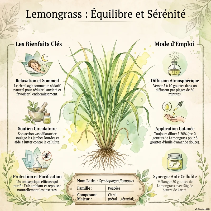 Huile essentielle de Lemongrass