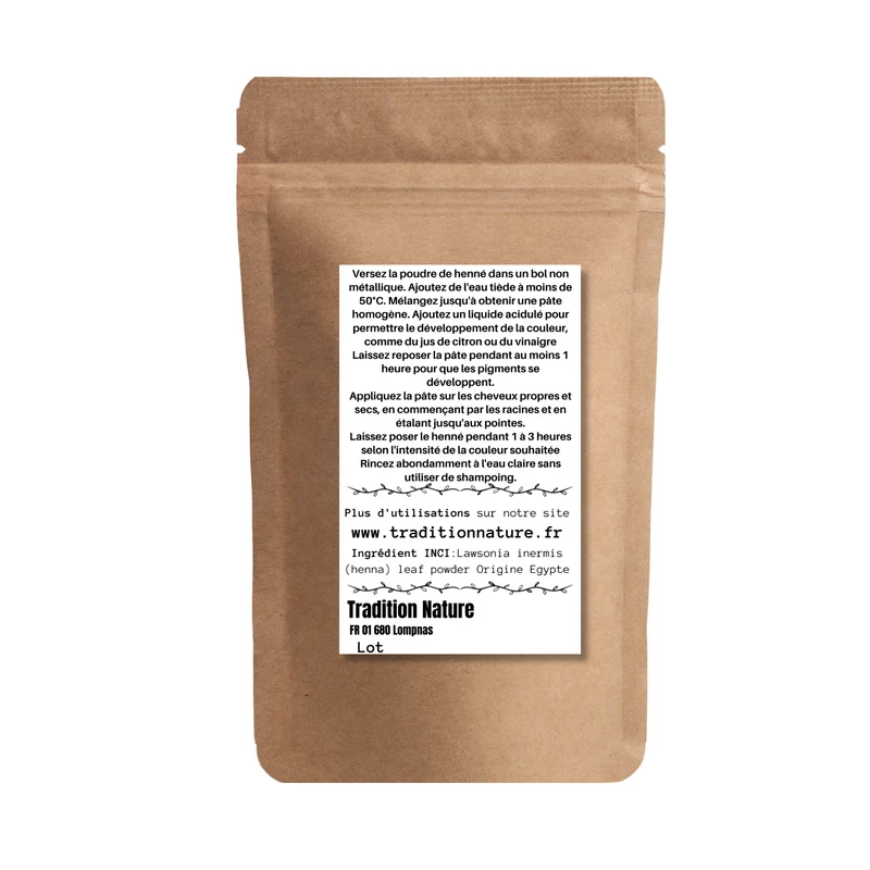 Henné [250 g ou 500 g] coloration naturelle