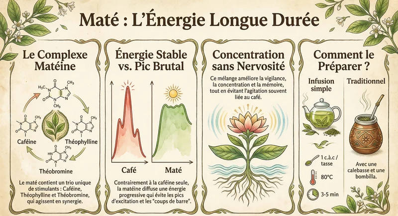Maté vert et gingembre menthe | Yerba mate infusion