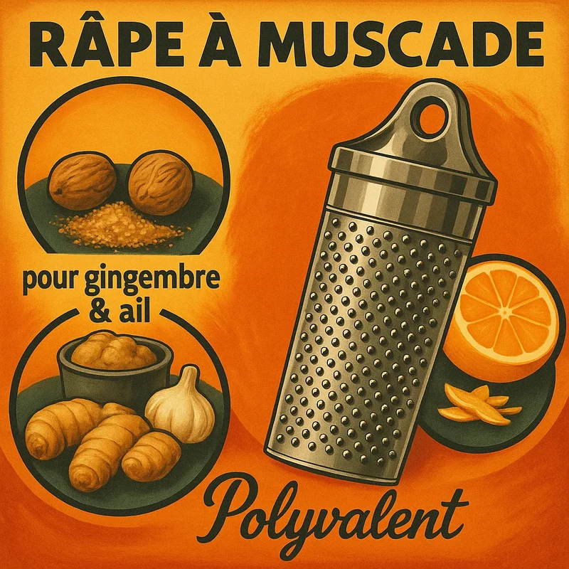 Râpe à muscade inox