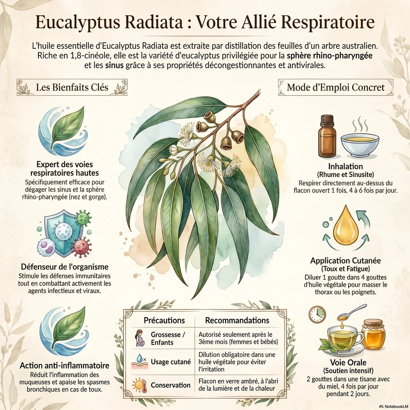 Huile Essentielle d'Eucalyptus Radiata