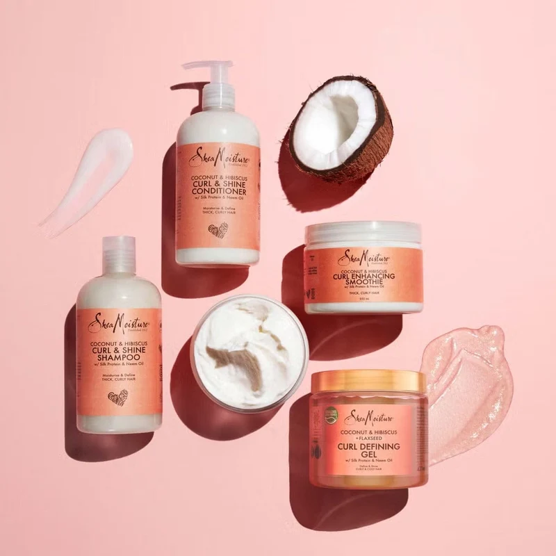 Shea Moisture - Embelisseur de boucles - Noix de coco & Hibiscus - 340g