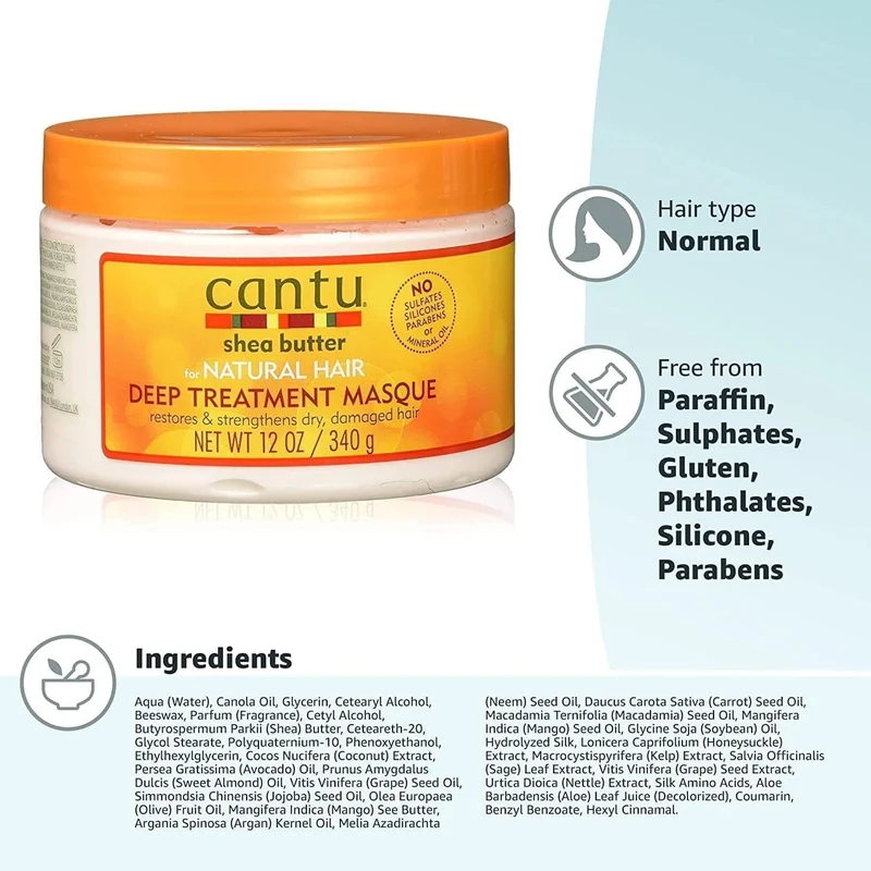 Cantu - Shea Butter - Masque Nourrissant Karite (Deep Treatment Masque) - 340g