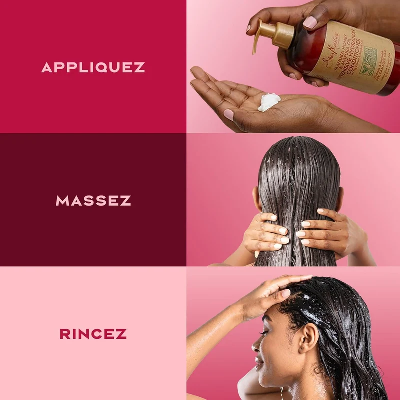 Shea Moisture - Après-Shampoing Hydratant Au Miel De Manuka & Mafura - 384ml