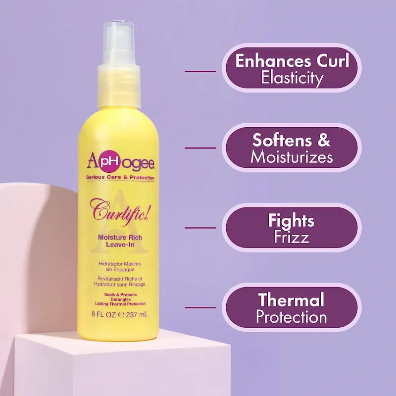 Spray Revitalisant Riche Hydratant Sans Rinçage - ApHogee Curlific!