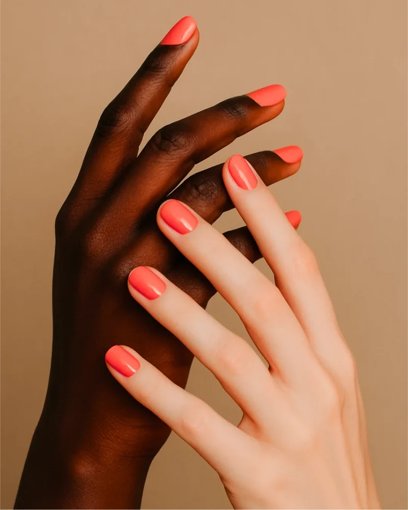 Vernis à ongles vegan corail intense Bali