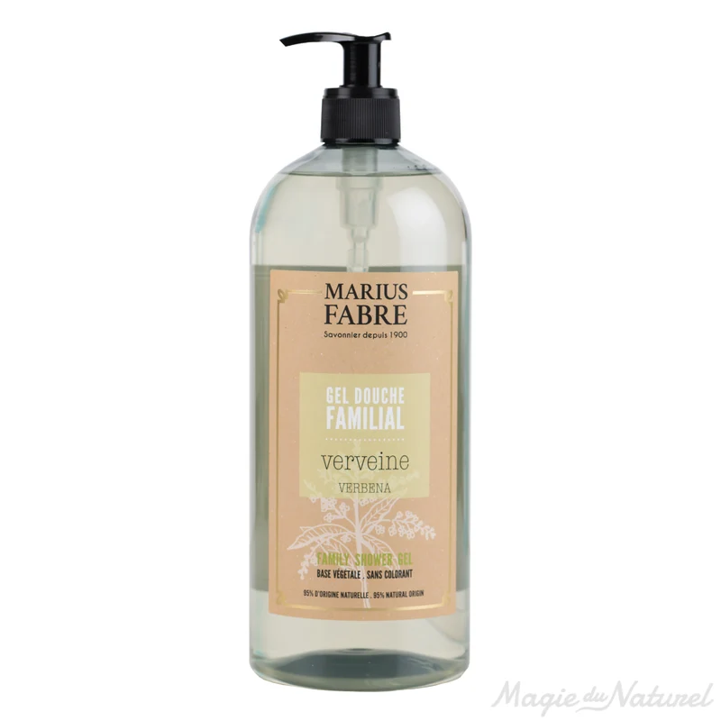 Gel douche familial 1L, parfum Lavande / Miel / Verveine