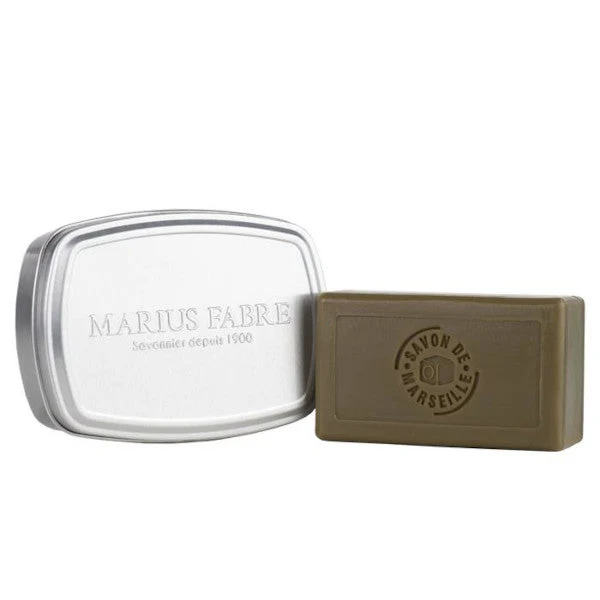 Savon de Marseille à l’huile d’olive 100g et sa boîte aluminium