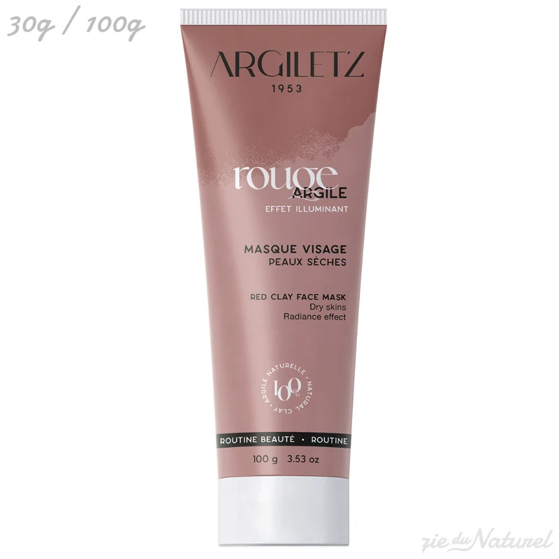 Masque à l'argile rouge prêt à l'emploi