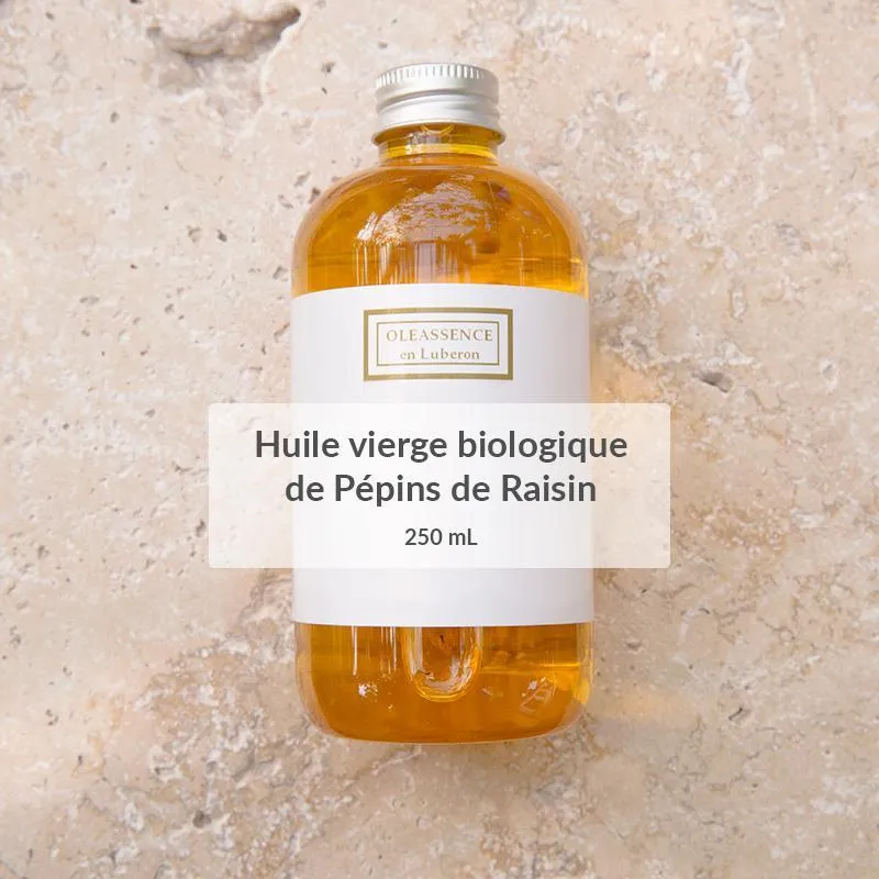 Vrac huile vierge biologique de Pépins de Raisin