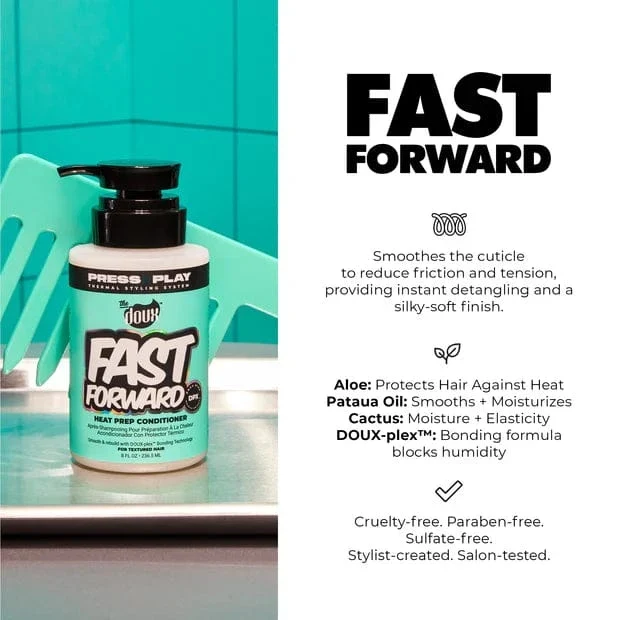 The Doux – FAST FORWARD Après-shampoing protecteur anti-chaleur – 240ml