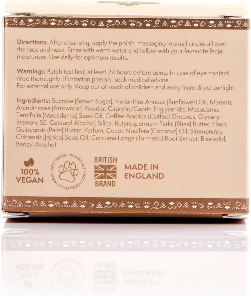 Nature Spell - Gommage visage Exfoliant & Nourrissant "Wake Me Up Face polish Brown Sugar & Coffee"- 100ml