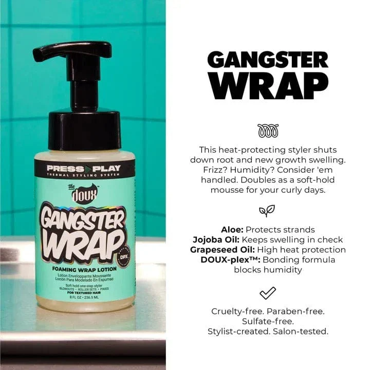 The Doux – GANGSTER WRAP Lotion moussante fixante – 236,5 ml