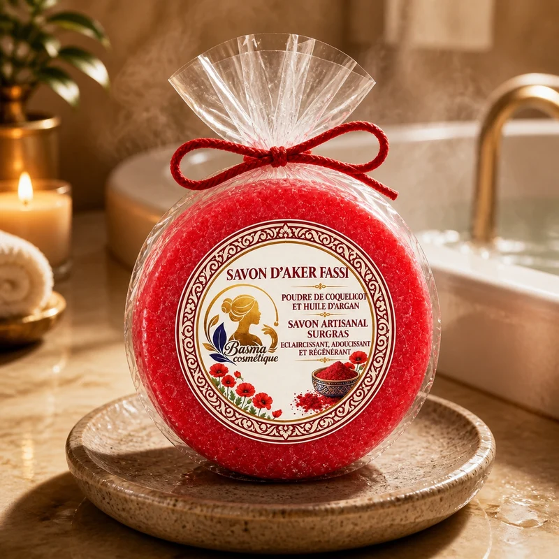 Savon d’Aker Fassi Coquelicot & Argan – 100 g