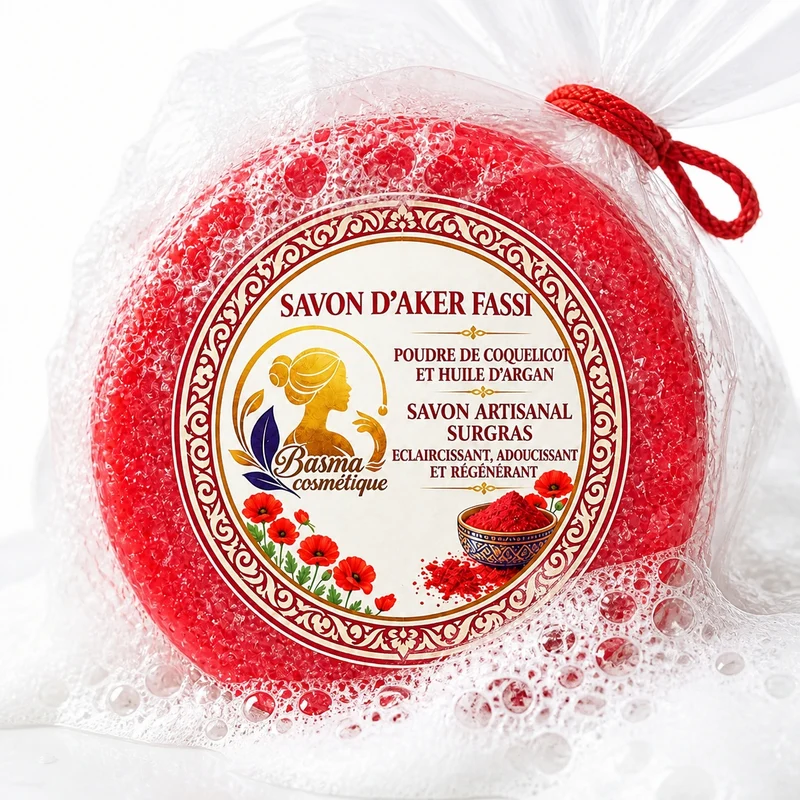 Savon d’Aker Fassi Coquelicot & Argan – 100 g