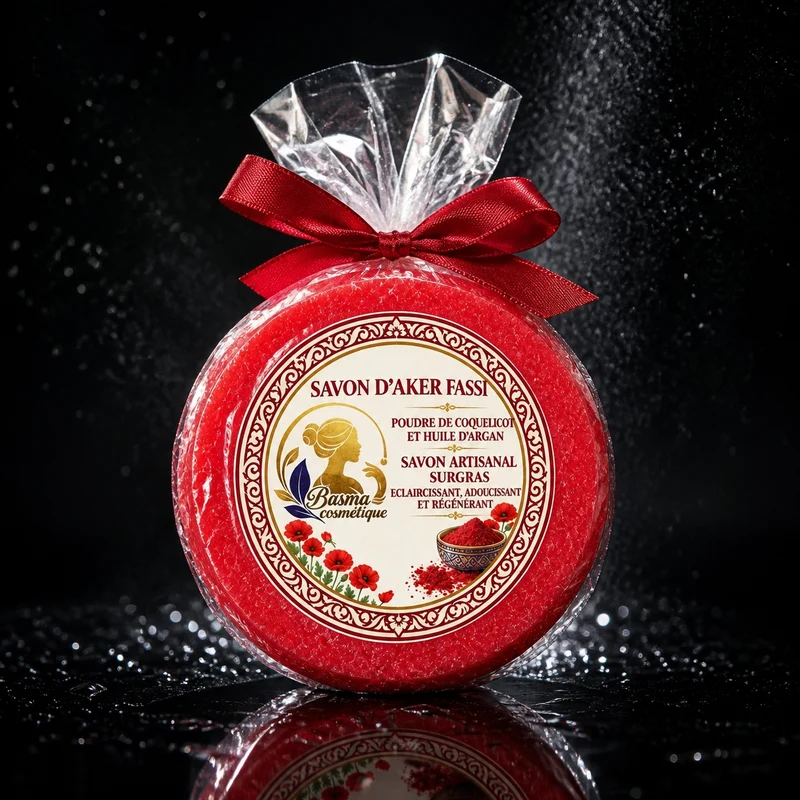 Savon d’Aker Fassi Coquelicot & Argan – 100 g