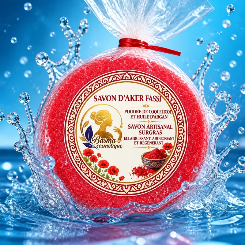 Savon d’Aker Fassi Coquelicot & Argan – 100 g