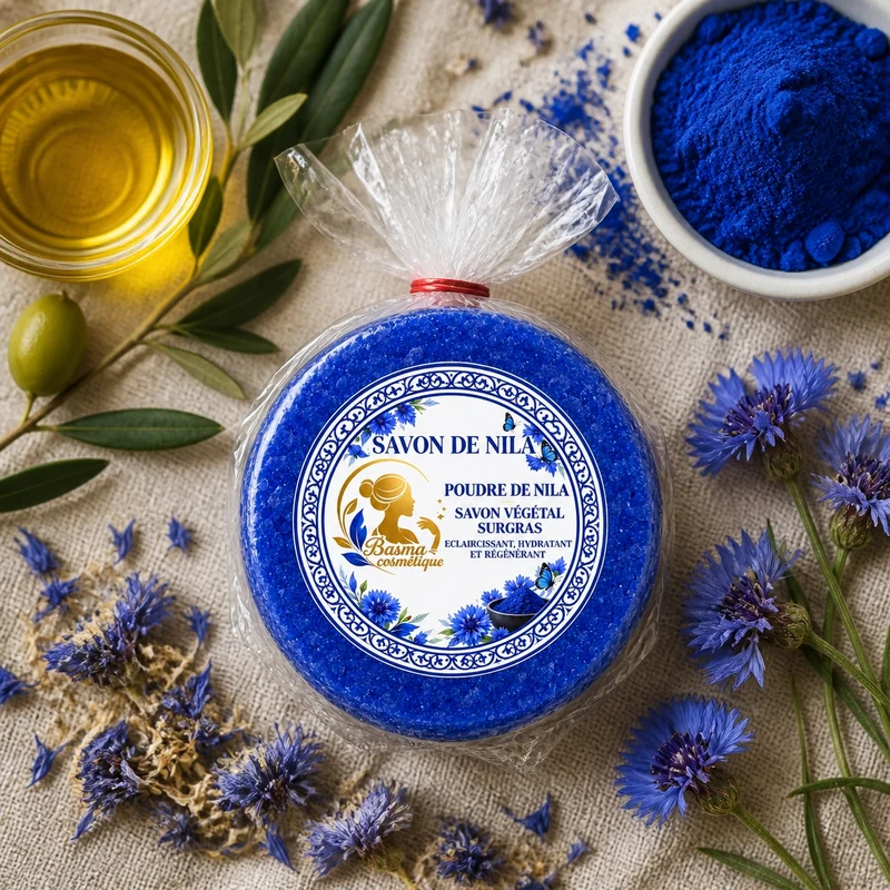 Savon de Nila (Indigo Naturel) – Savon Végétal Surgras 100 g