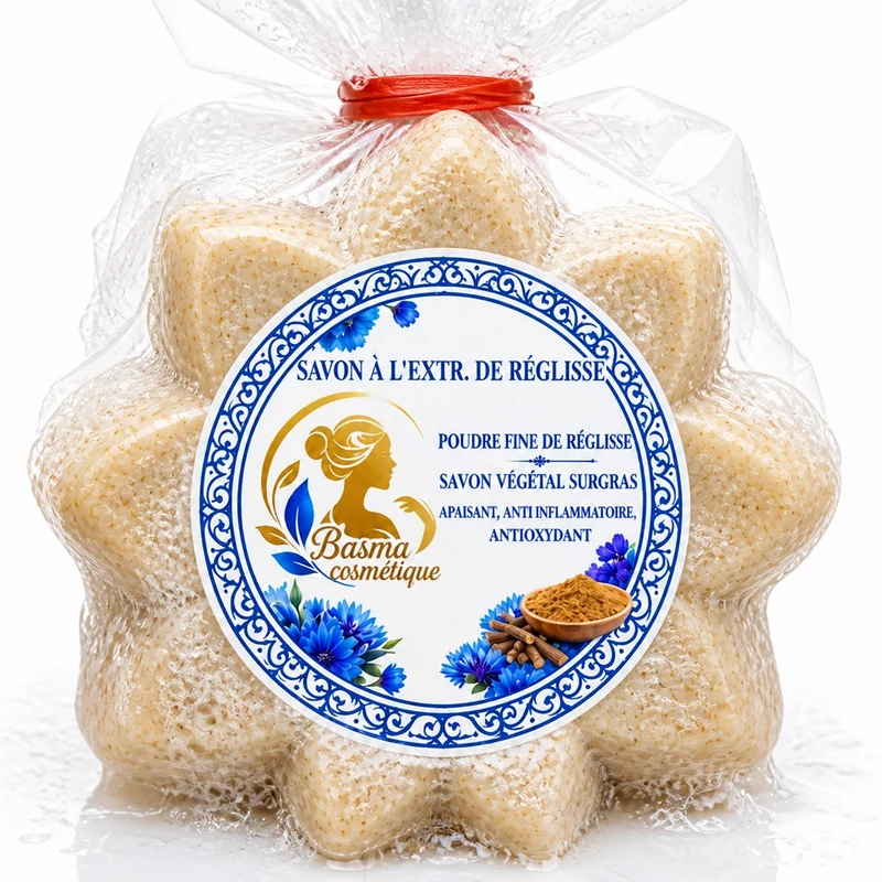 Savon à l’Extrait de Réglisse – Savon Végétal Surgras 100 g