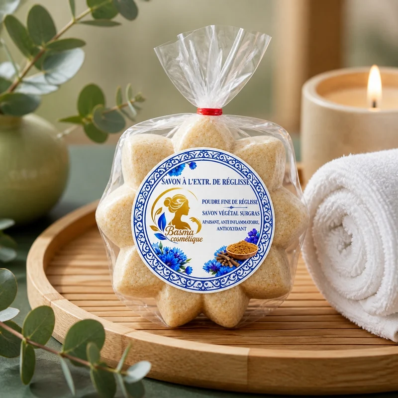 Savon à l’Extrait de Réglisse – Savon Végétal Surgras 100 g
