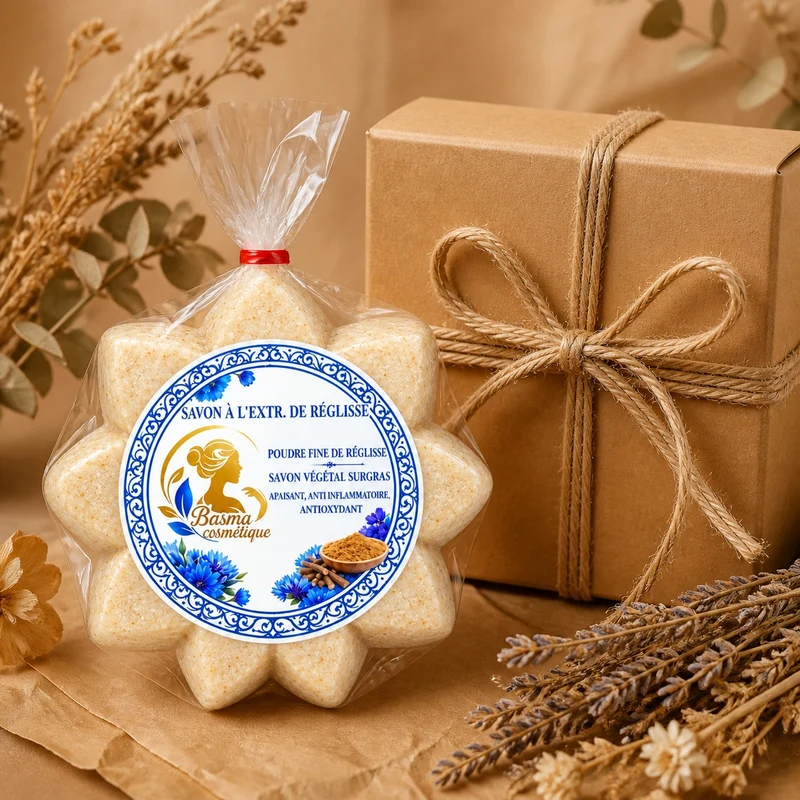 Savon à l’Extrait de Réglisse – Savon Végétal Surgras 100 g