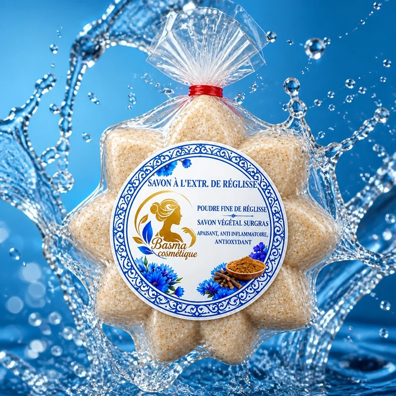 Savon à l’Extrait de Réglisse – Savon Végétal Surgras 100 g