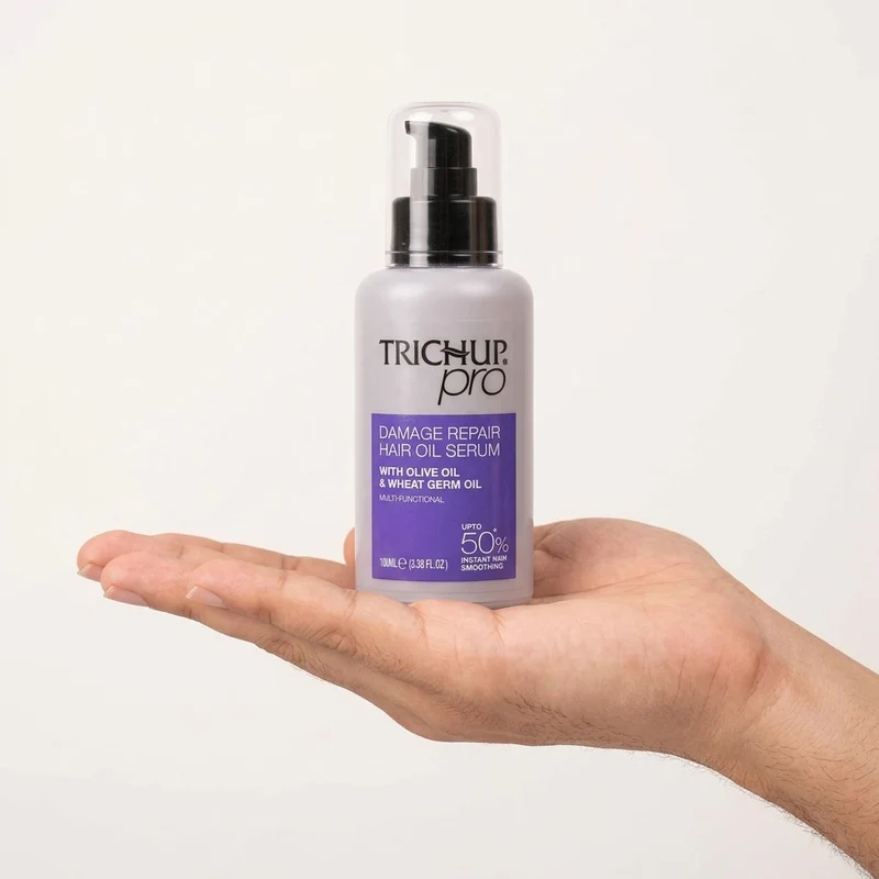 Sérum huile capillaire, Huile d’Olive & Germe de Blé, 100 ml - TRICHUP pro Damage Repair Hair Oil Serum
