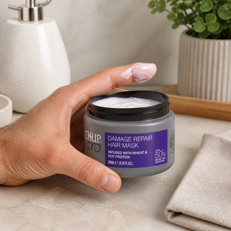 Trichup Pro Masque Capillaire Réparation (Damage Repair) – Protéines de Blé & Soja – 200 ml