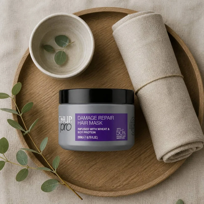 Trichup Pro Masque Capillaire Réparation (Damage Repair) – Protéines de Blé & Soja – 200 ml