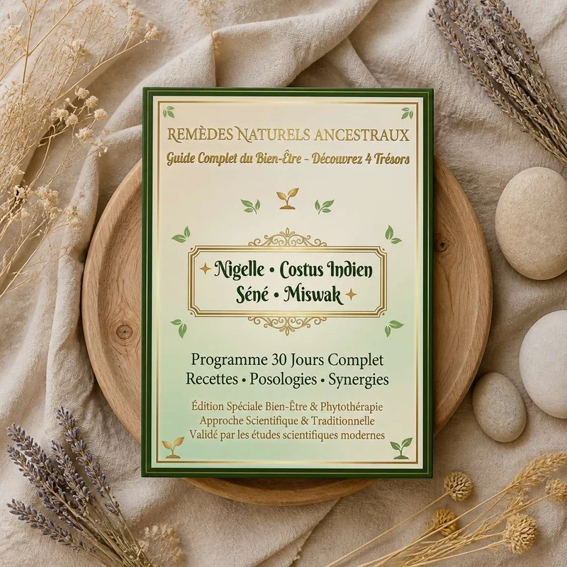 E-book - Pack Bien-être Naturel Complet | Nigelle + Costus + Séné + 5 Miswak |