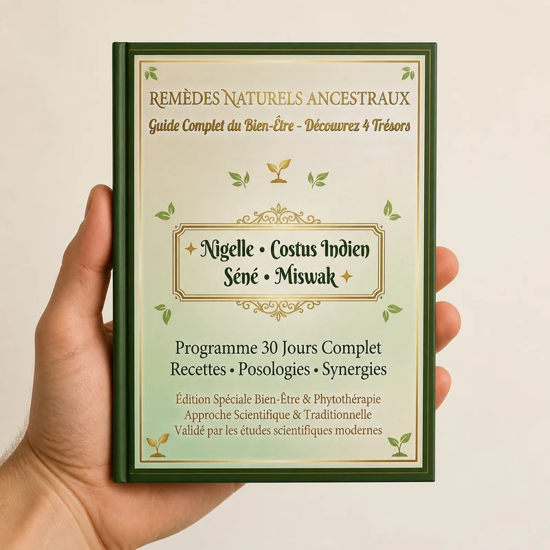 E-book - Pack Bien-être Naturel Complet | Nigelle + Costus + Séné + 5 Miswak |