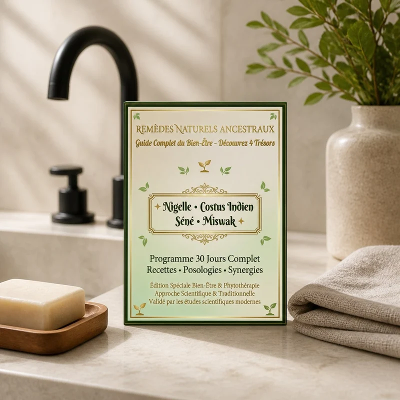 E-book - Pack Bien-être Naturel Complet | Nigelle + Costus + Séné + 5 Miswak |