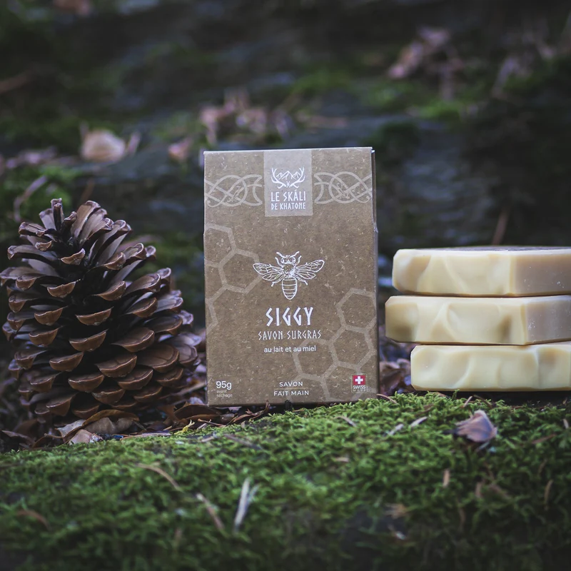 Savon artisanal Siggy - miel et lait